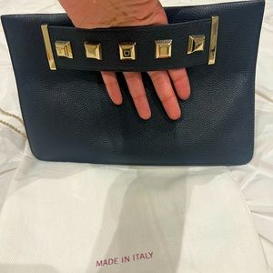Chic Black Clutch Ferragamo Purse